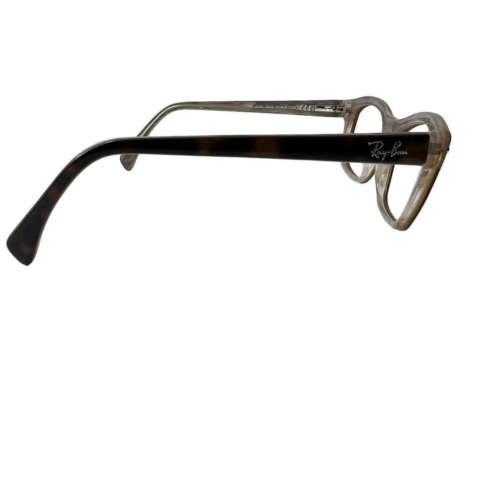Ray-Ban RB5255 5075 Eyeglasses Frames‎ Brown Rectangle Full Rim 51-16-135 H4601